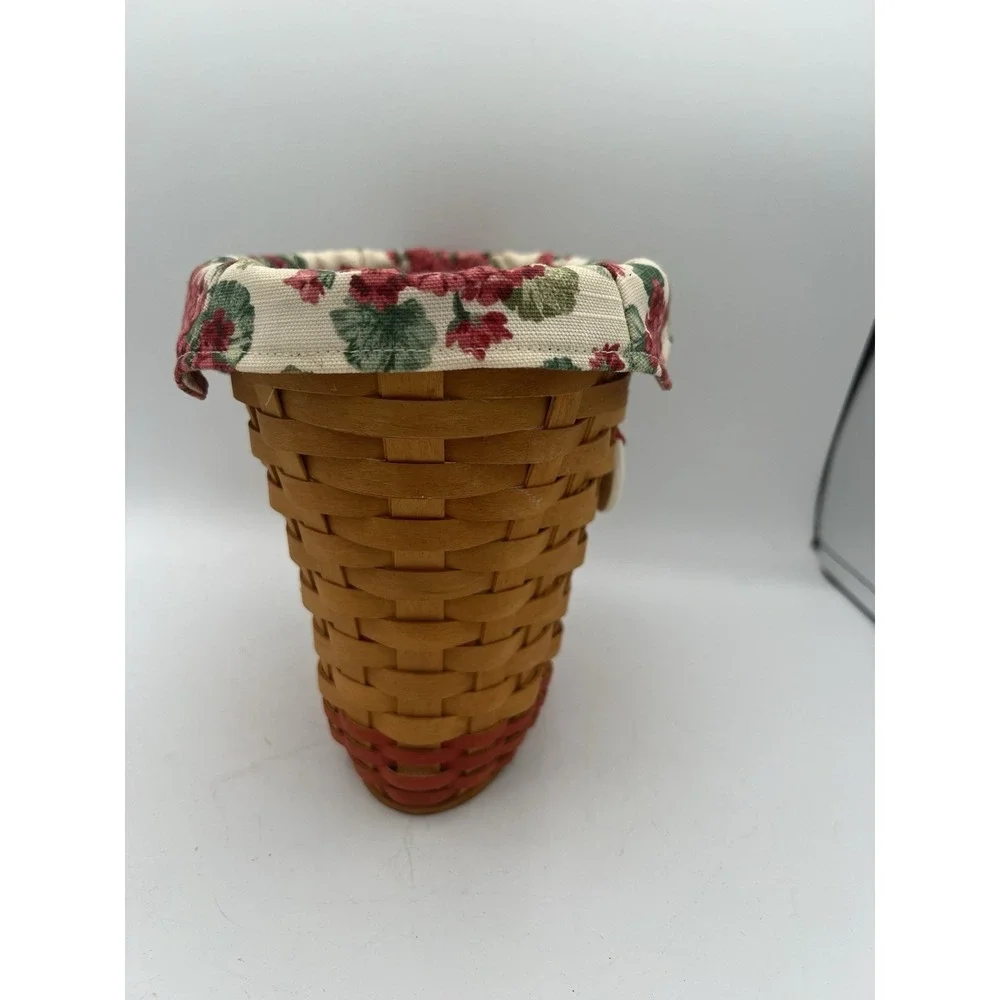 🌸‎ Longaberger 2002 Geranium Basket Combo - Signed -🌸
